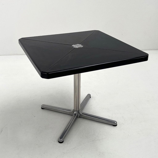 Black Plana Folding Table by Giancarlo Piretti for Castelli, 1970s