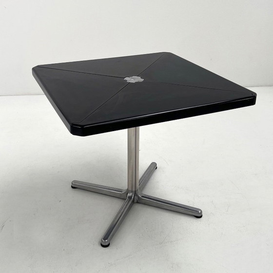 Image 1 of Black Plana Folding Table by Giancarlo Piretti for Castelli, 1970s