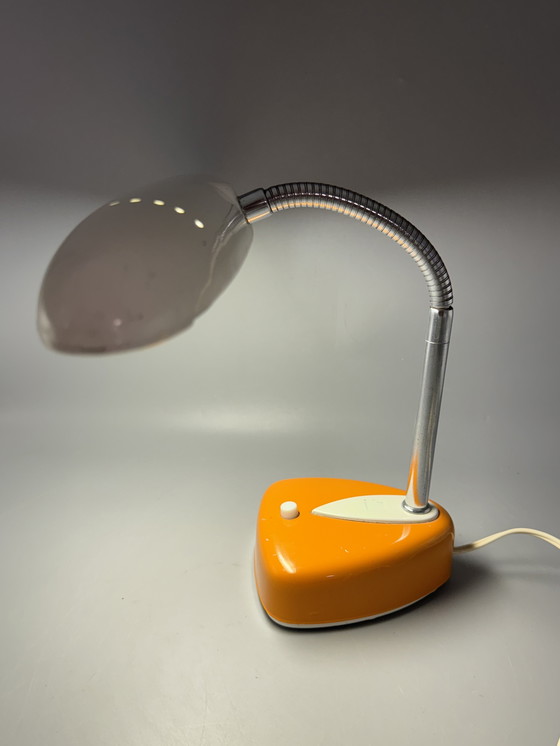 Image 1 of Zeldzame Matsushita / National tafellamp – model FS-193E – beige/oranje – 1970