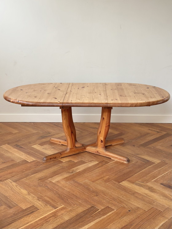 Image 1 of Vintage dining table Danish Design Dyrlund wood 1950s/60s/70s