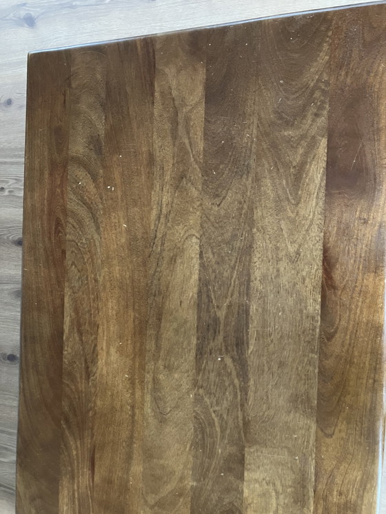 Image 1 of Industrial coffee table in walnut wood