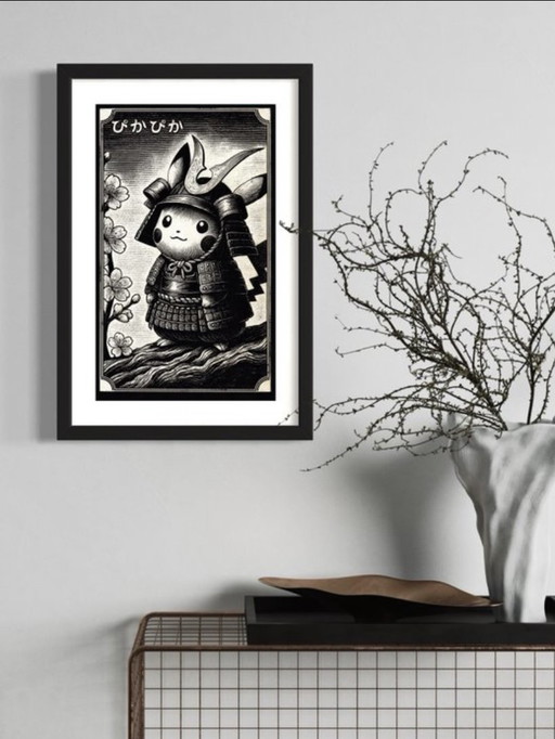 Kunstwerk Pikachu (Pokemon) Sakura