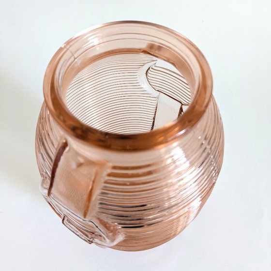 Image 1 of Pair of Art Deco molded glass vases