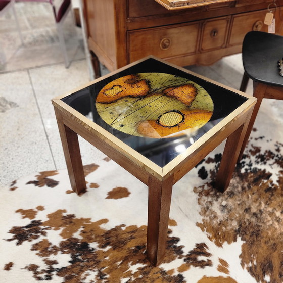 Image 1 of Mesa Auxiliar / Coffee Table “Mapa / Globo Terráqueo”, Maison Jansen, 1970 – Francia