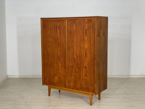 Image 1 of Mid century hellerau linen cupboard closet wardrobe vintage