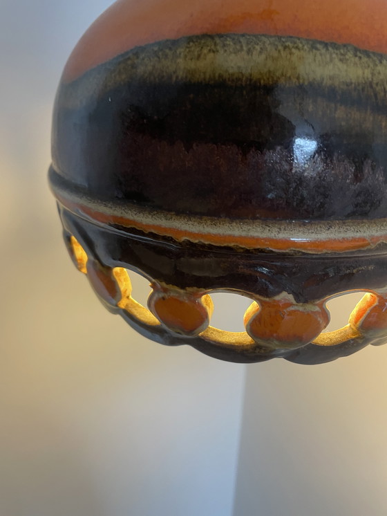 Image 1 of Set di 2 lampade a sospensione PAN Fat Lava Orange