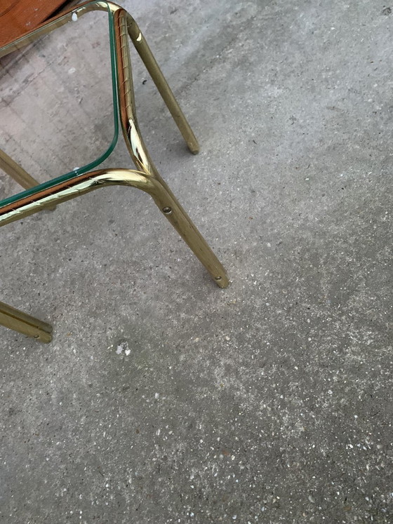 Vintage Brass Coffee Table, 1970s – Coffee table books, Glass (photo 4 of 6)