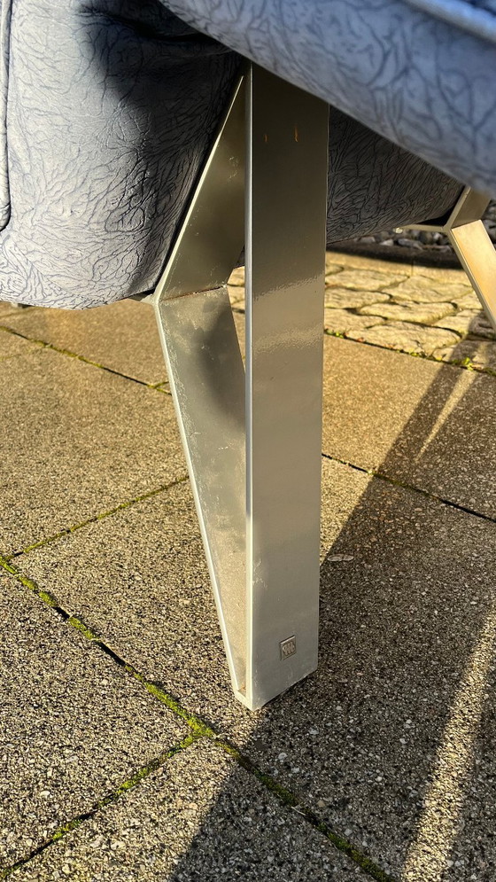 Image 1 of De Sede Design Sofa DS142 Leather (embossed) blue