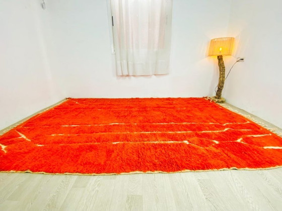 Image 1 of Orange handmade rug 200cm x 300cm