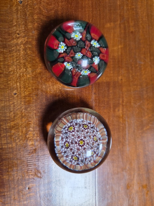 authentische Murano Millefiori Briefbeschwerer