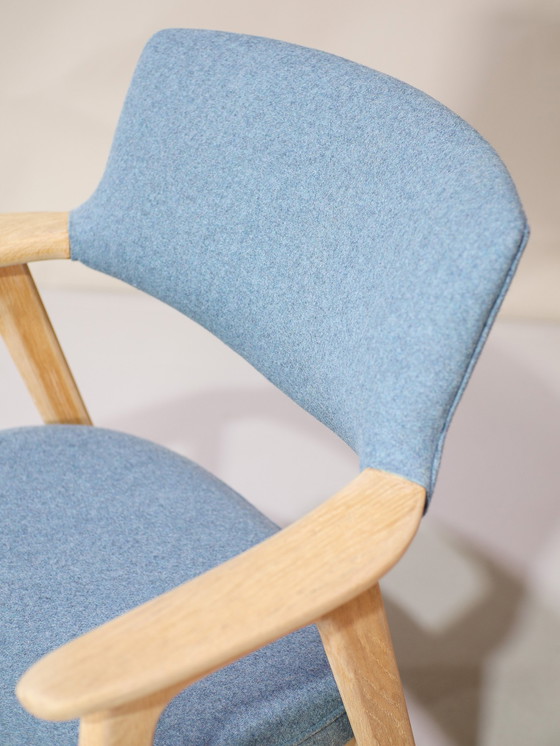 Image 1 of 6x Erik Kirkegaard 43 Dining Chairs Oak Danish