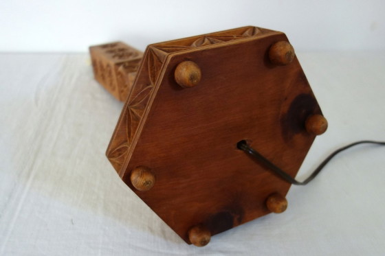 Basi per Lampade in Pino Arte Popolare Alte Alpi Anni '70 – Lampade da tavolo, Wood, Rustic (photo 13 of 14)