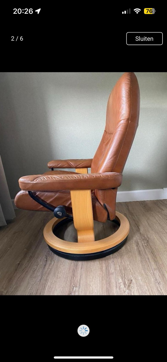 Image 1 of Stressless Sessel – wirklich leer – Cognac – modern – ergonomisch