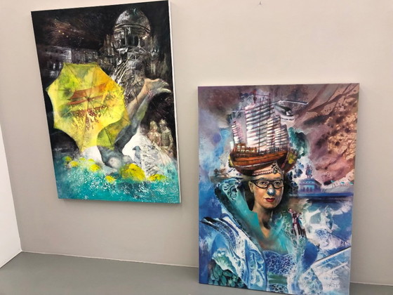 Jiny Lan, „Jinyology: returning home“ (2019) | Signed Unique Piece | 100 × 140 cm, Paintings & Drawings (photo 2 of 5)