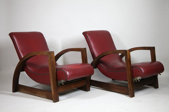 Image 1 of Sillones reclinables Art Déco, Europa Central, década de 1930