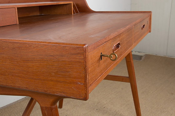 Image 1 of Bureau Danois en Teck, Modèle 56, par Arne Wahl Iversen pour Vinde Mobelfabrik 1960