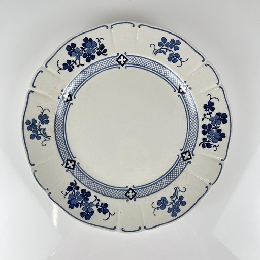 Ronde Terre de Fer KG Lunéville schaal, model "Jane", blauw, 1890-1915