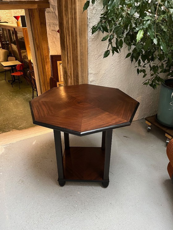 Image 1 of Mesa auxiliar hexagonal Art Déco
