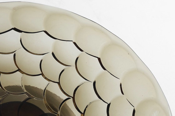 Image 1 of Fruttiera Art Déco in vetro, legno e metallo, Francia, anni '40