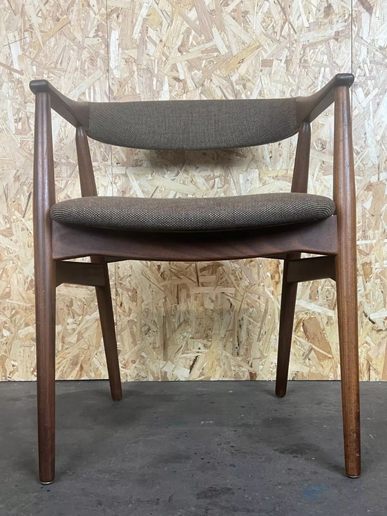 Image 1 of 60s 70s teakhouten fauteuil bureaustoel Th. Harlev voor Farstrup 60s