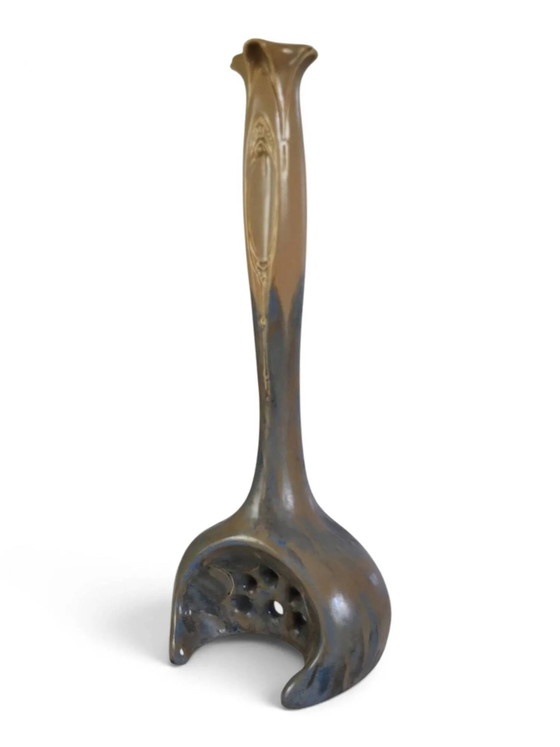 Art Nouveau vase in flamed glazed stoneware — Pierrefonds – Porcelain (photo 4 of 15)