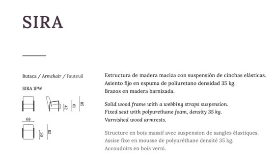 Image 1 of set di 2 posti Collezione Manuel Larraga modello SIRA