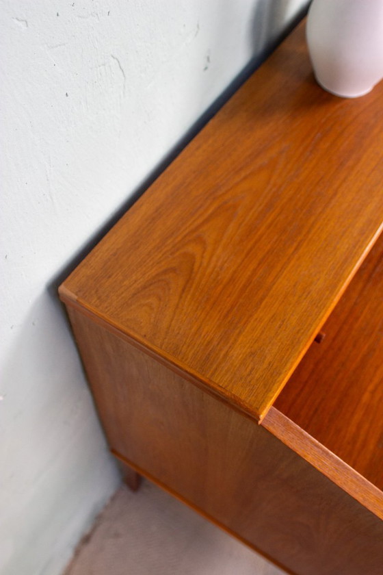 Image 1 of Vintage teakhouten secretair bureau, ladekast, Deens Riis Antonsen