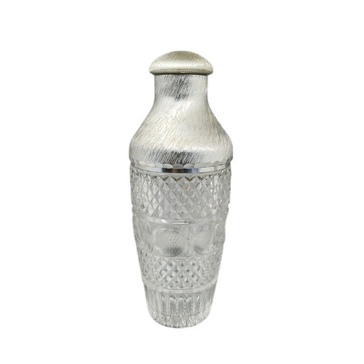 1960s Gorgeous Cut Crystal Cocktail Shaker by Arir. Made in Italy.
