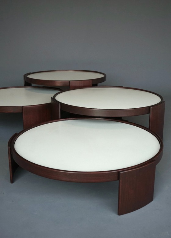 Image 1 of Model 780/783 Stacking Tables by Gianfranco Frattini for Cassina, 1960s-1970s, Set of 4