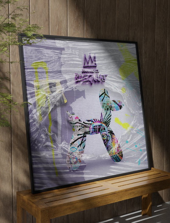 Image 1 of Limited: Wrapped Woof – Basquiat Edition | 140 X 140 Cm | 2025 (Ori, 1983)