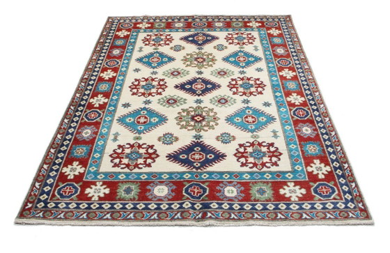Image 1 of Origineel handgeknoopt Ziegler Kazak tapijt, 210 x 143 cm. Nieuw en in uitstekende staat.