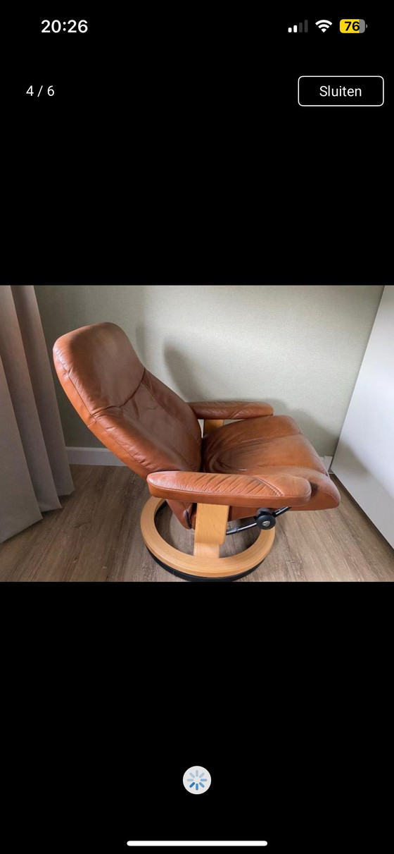 Image 1 of Stressless Sessel – wirklich leer – Cognac – modern – ergonomisch