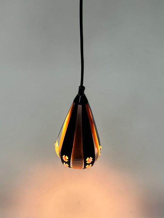 Image 1 of intage Druppel Hanglampje, Werner Schou, 1960's Denemarken
