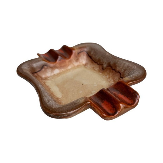 Image 1 of Cenicero de cerámica Fat Lava, firmado, Alemania, años 70.