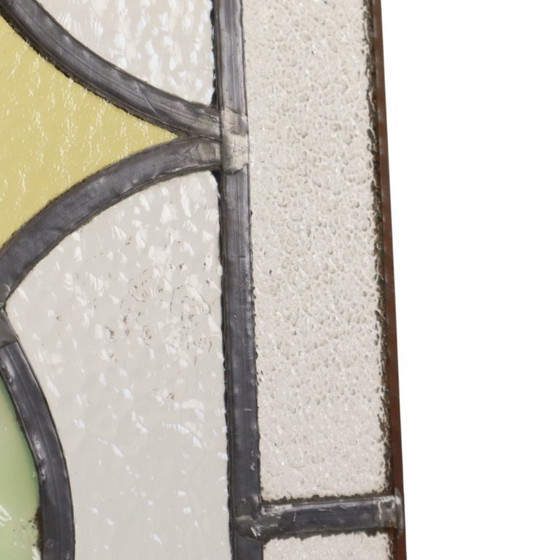 Art Deco Glasraam Glas in Lood Geometrisch 51x24cm – Decoratieve objecten (photo 9 of 14)