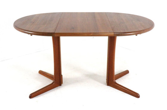 Image 1 of Mesa de comedor redonda compacta 1x extensible