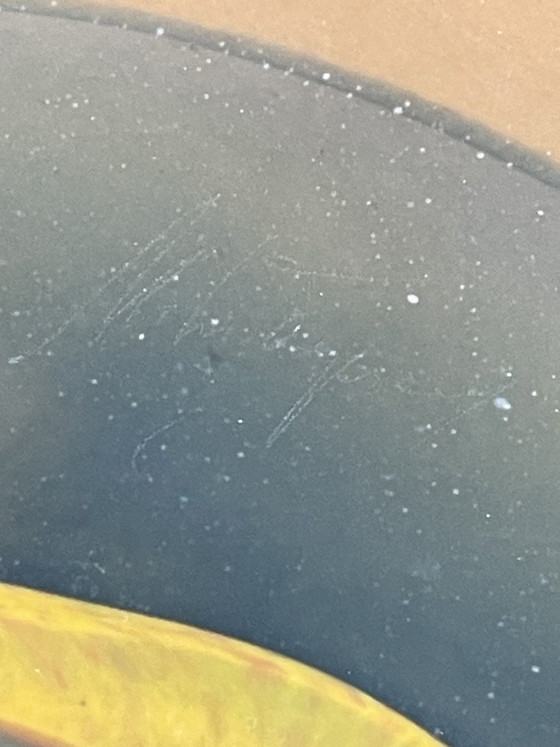 Image 1 of Large Mihai Topescu glass paste bowl