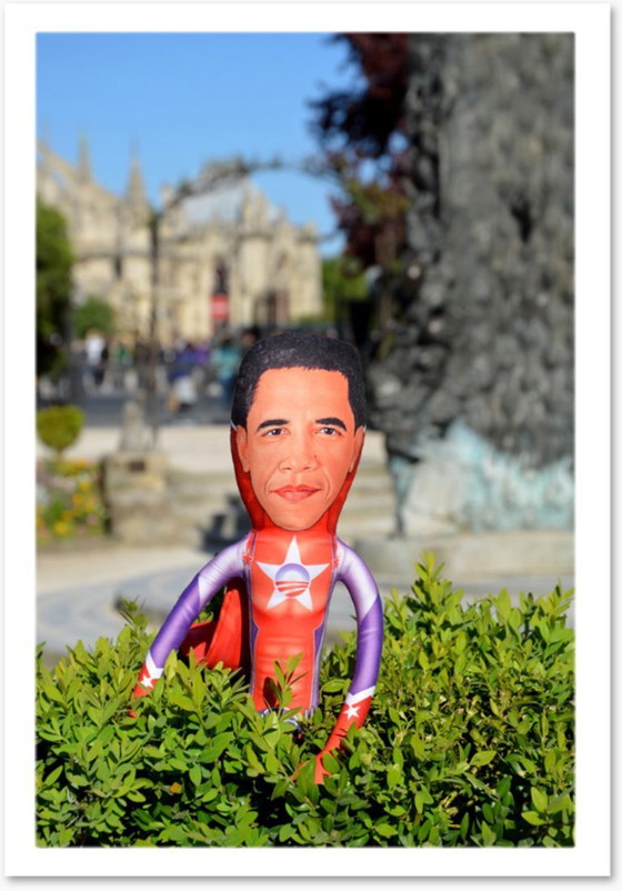 Image 1 of Super Obama-cadeau | Superheld Obama-kunstpop | Popart Barack Obama-decoratie | Stripboek-verzamelobject