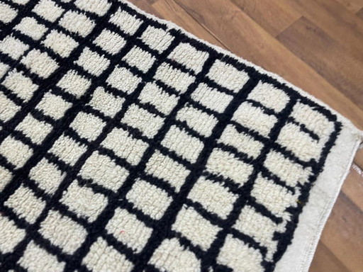 Marokkanischer Teppich aus Naturleinen, 250 x 200 cm