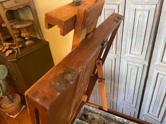 French 1920s Portable Easel Field Easel Painter's Easel – Decorative Objects, Wood (photo 14 of 17)