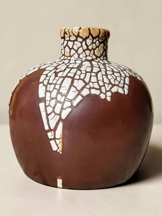 Stoneware vase "snake skin", Léon Pointu, Art Deco – Porcelain (photo 11 of 11)
