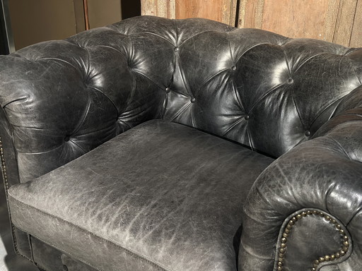 Chesterfield Club Armchair Anthracite Gray