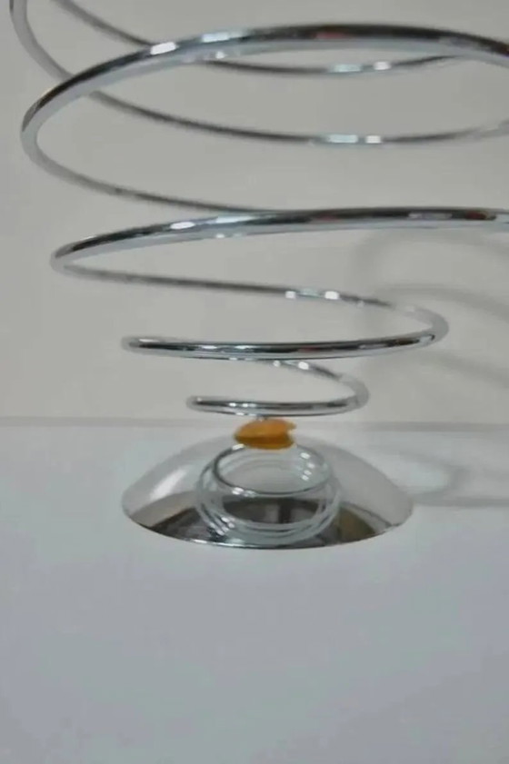 Vintage spiral fruit bowl "Flashdue Italy" - 1980s - Italian design – Metal (photo 5 of 8)