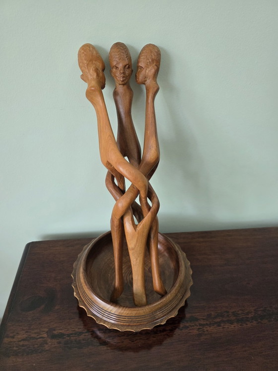 Image 1 of Sculpture en bois africaine vintage