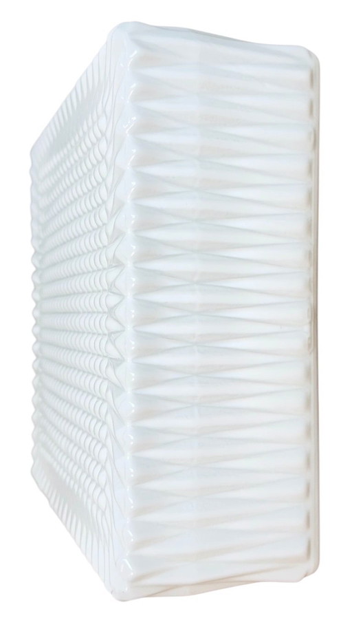 Vintage Wall Or Ceiling Light with Milk Glass, 1970s