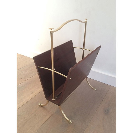 Image 1 of Vintage magazine rack with claw feet by Maison Jansen, 1940