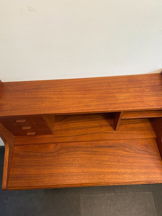 Image 1 of Vintage Danish secretaire with 3 drawers