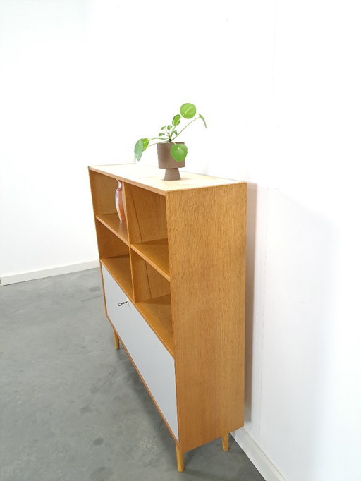Danish Domino Mobler cabinet with flap door