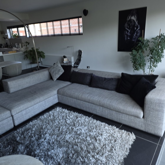 Sur&Plus L
sofa and pouf
fabric
grey black white, Corner sofas, Polyester, Silver (photo 5 of 5)