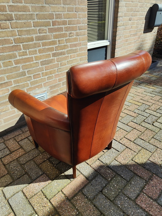 Image 1 of Fauteuil design en cuir de mouton Muylaert